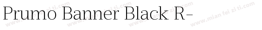 Prumo Banner Black R字体转换